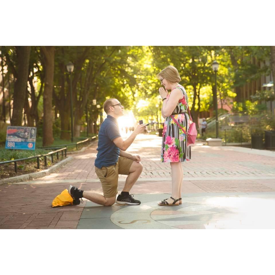 Philadelphia-based photographer — and fellow Penn alum — Christian Hopkins photographed Brandon's proposal. https://www.christianhopkinsphotography.com/