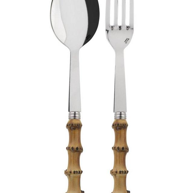 Panda Bamboo Two-Piece Serving Set