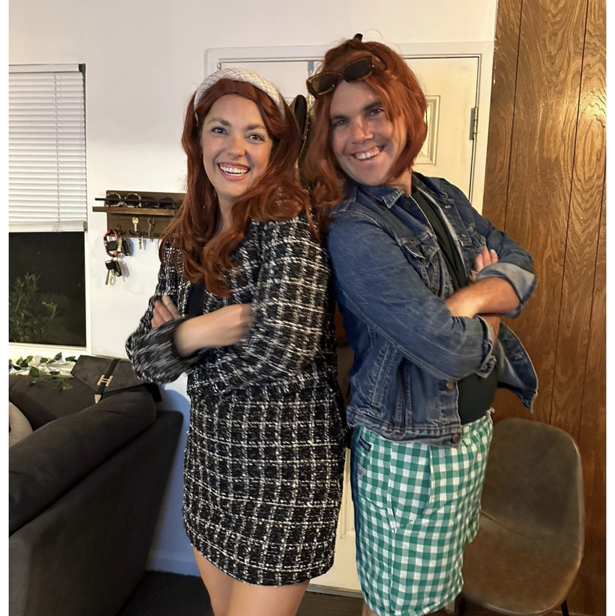 In love in our living room on Halloween