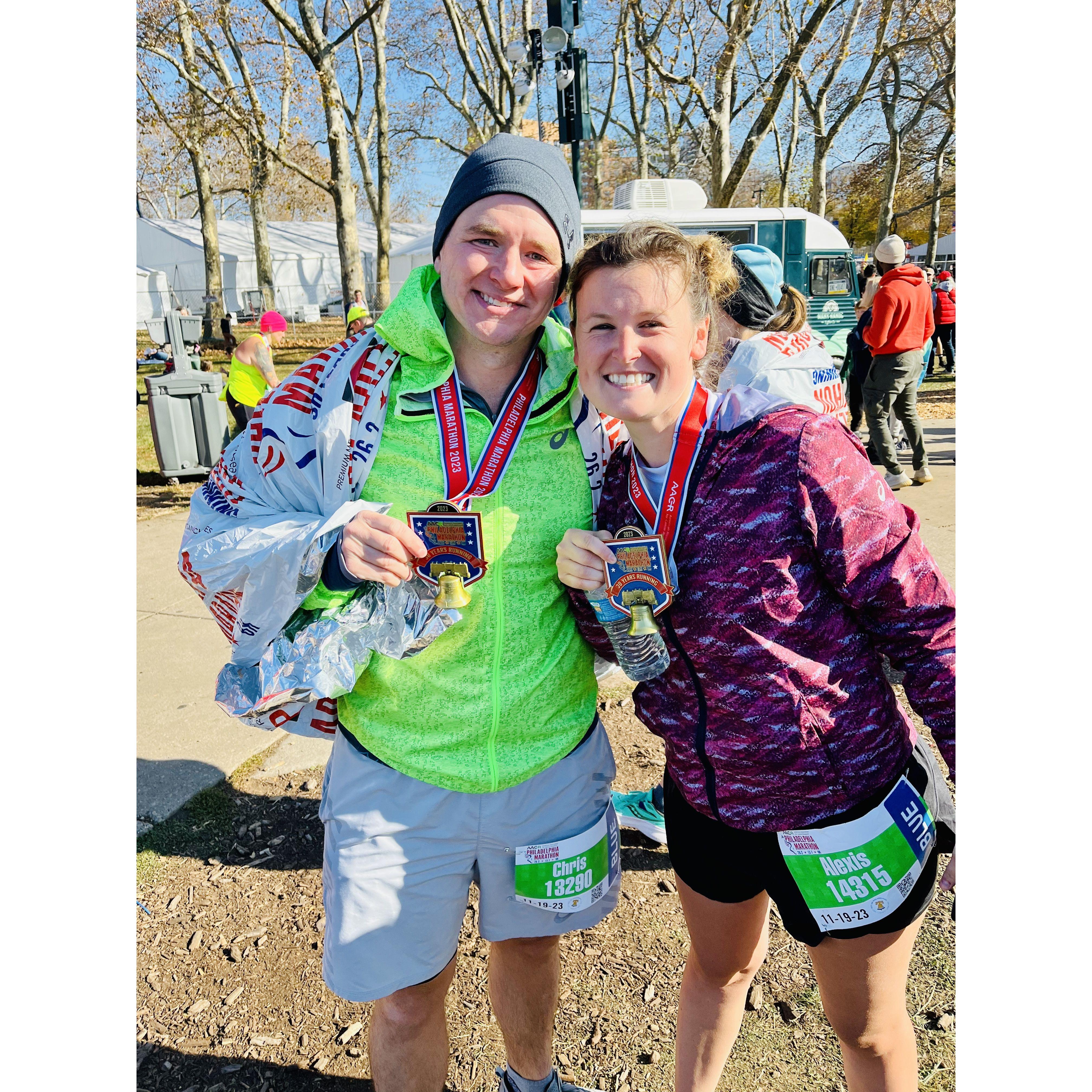 Completing the Philadelphia Marathon (2023)