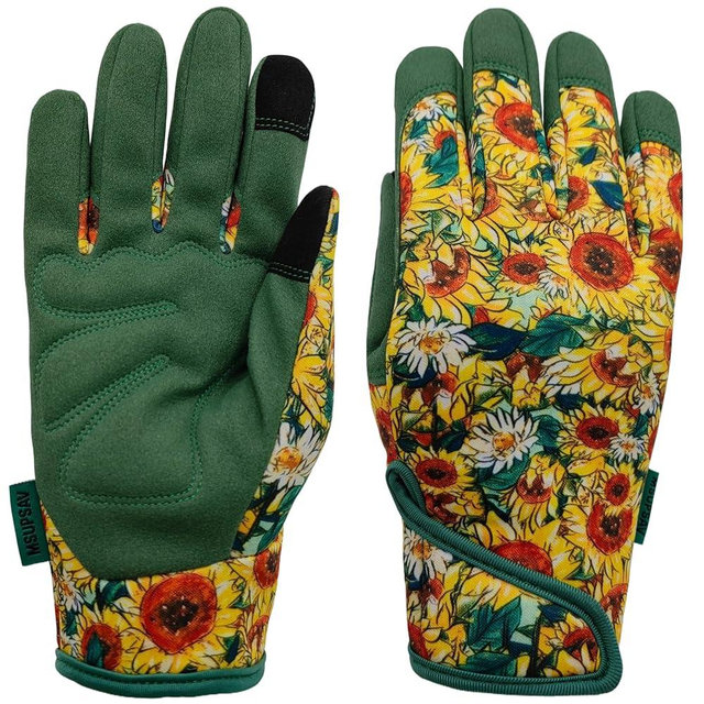 MSUPSAV Thorn Proof&Puncture Resistant Gardening Gloves with Grip,Garden Glove for Women, Leather Yard Work Gifts