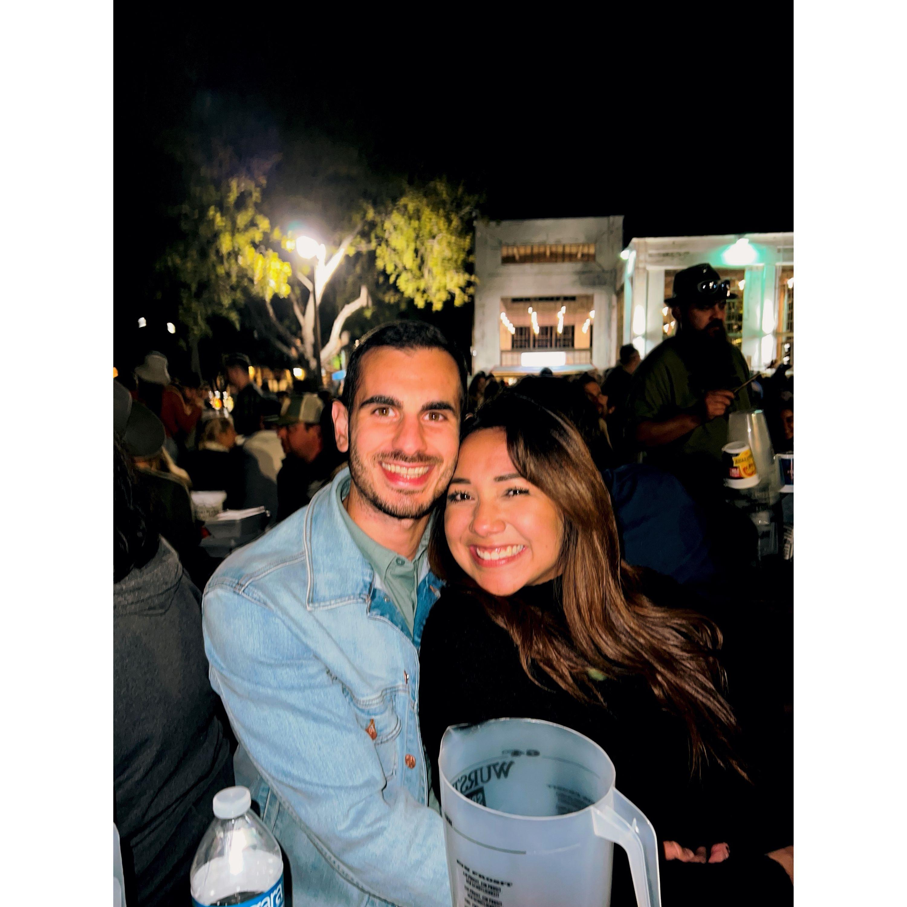 During the first few months we met and where it all started in 2021!! We went to Oktoberfest in New Braunfels, Tx