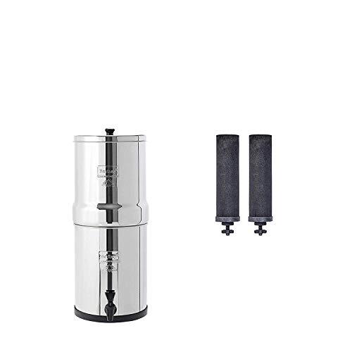 Travel Berkey Gravity-Fed Water Filter with 2 Black Berkey Purification Elements