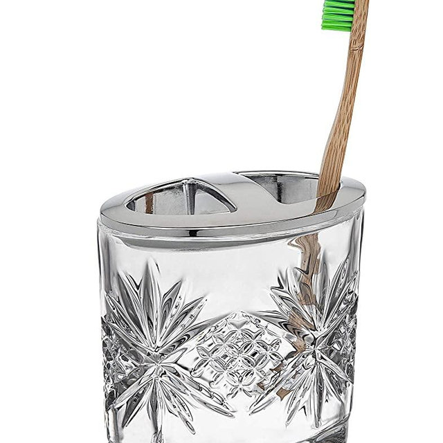 Godinger Toothbrush Holder - Dublin Crystal Collection