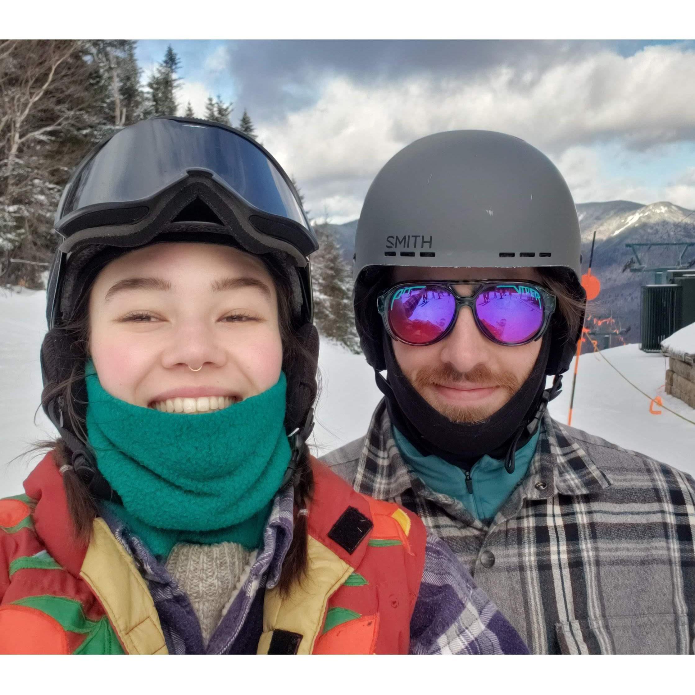 11-28-2023 - Loon Mountain - where we first met working as lift operators