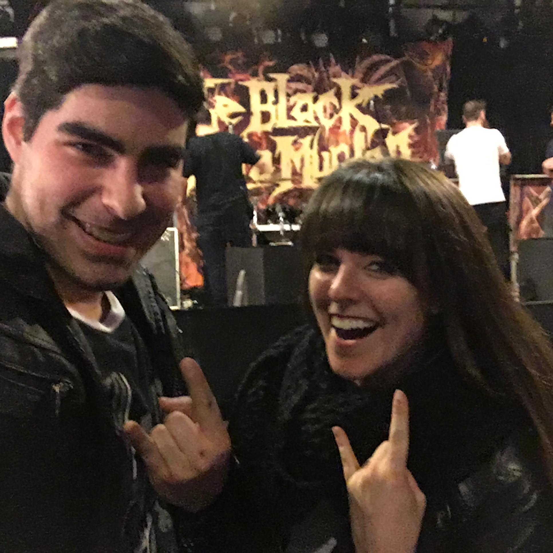 Dru took Lauren to her first (and last) metal concert. Nobody died! Had to document the achievement. October 2015.