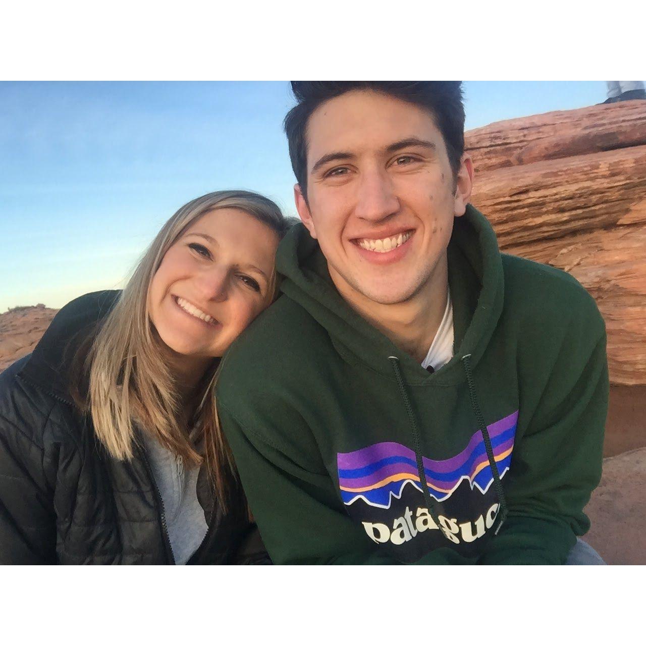 One of many road trip stops from Fort Collins to Flagstaff - Horseshoe Bend!