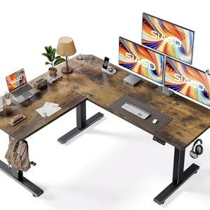 L-Shaped Standing Desk for HomeOffice