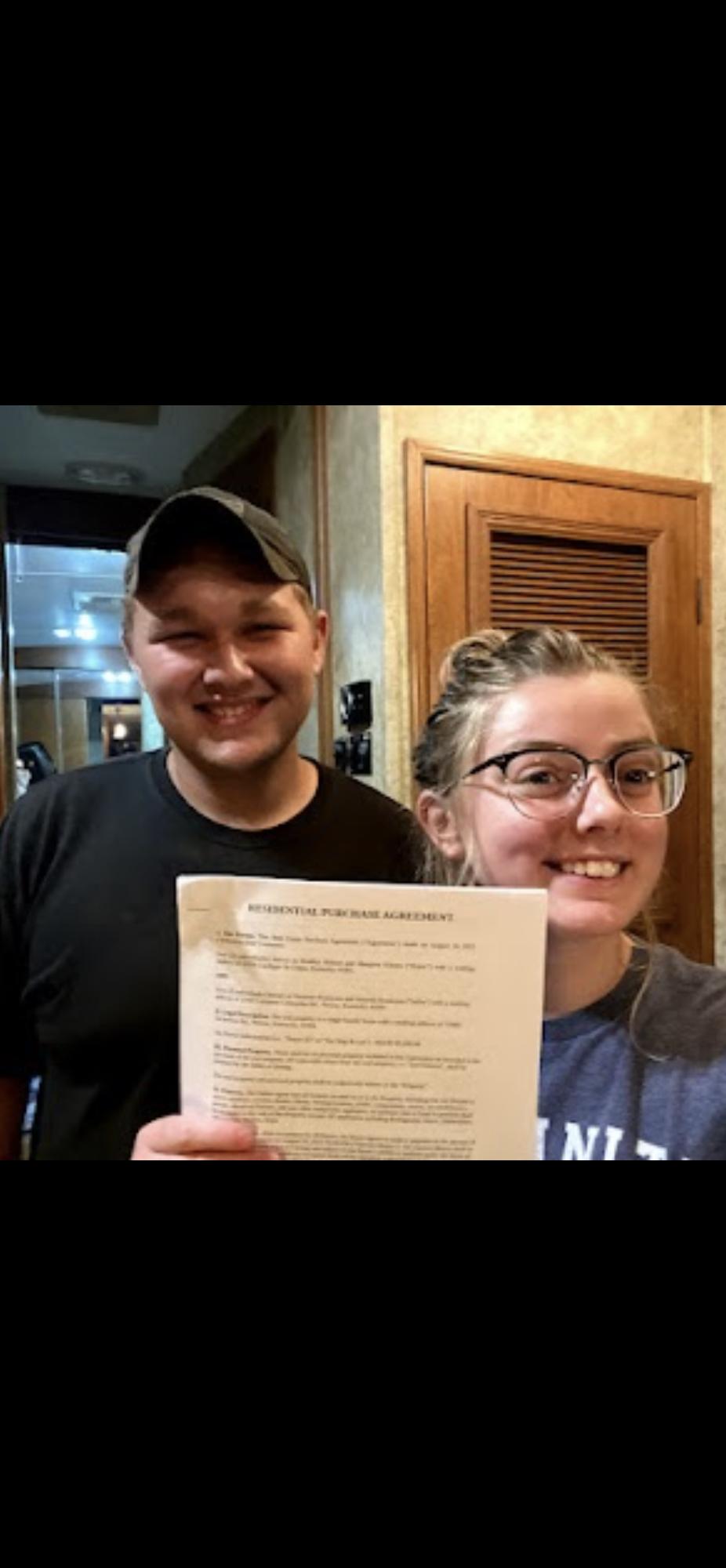 The night we signed the paperwork for our very first house!