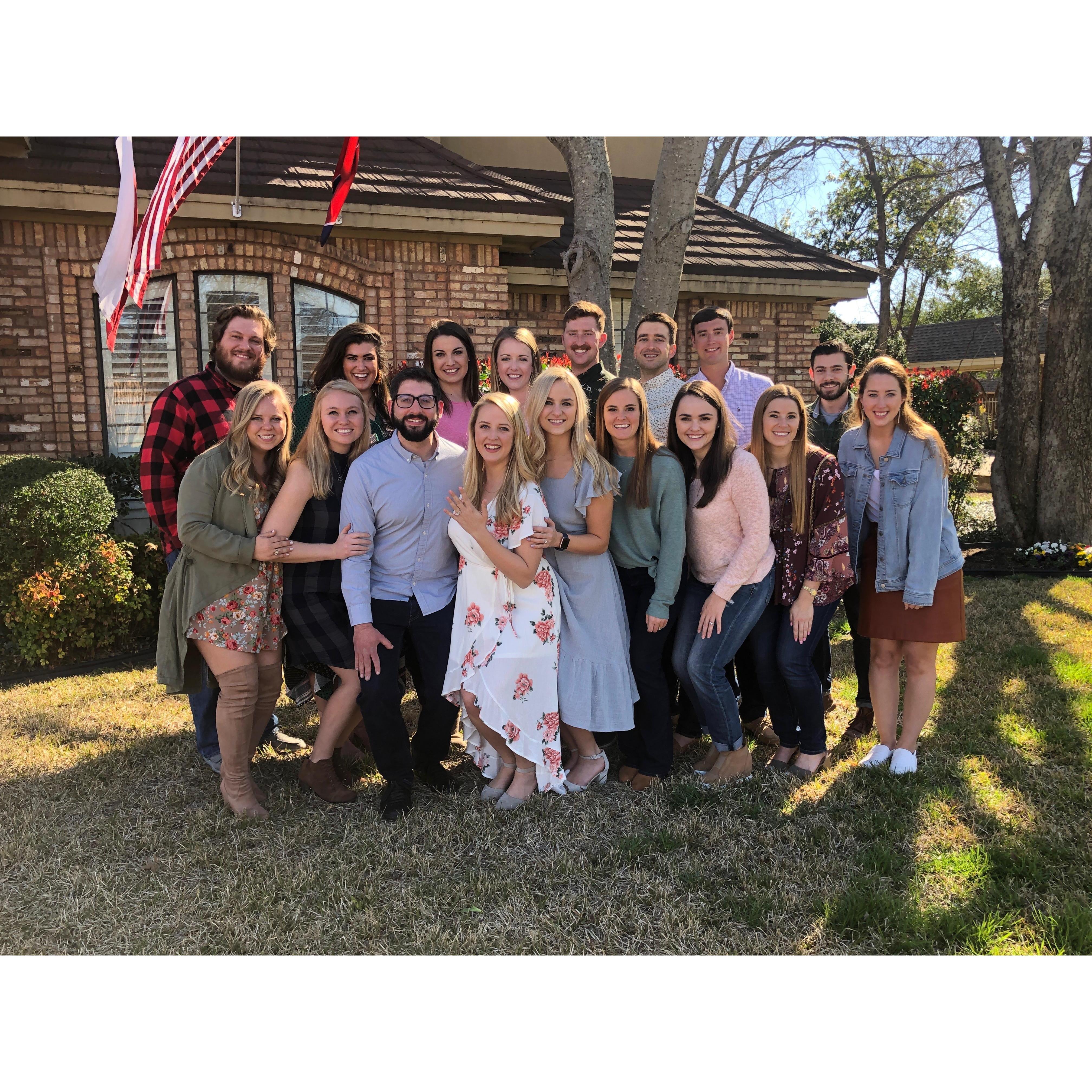 Sweetest Texas Engagement party with dear friends