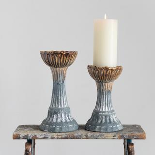 Reactive Glaze Stoneware Candleholder