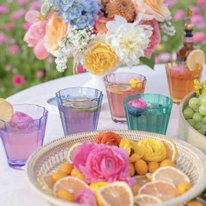 Estelle Colored Sunday Low Balls - Set of 6 {Pastel Mixed Set}