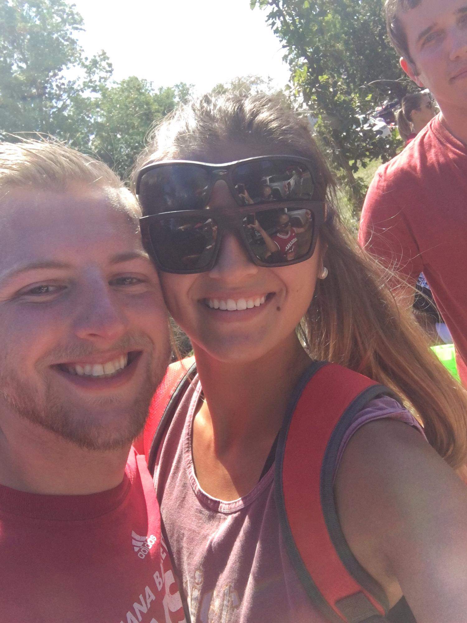 David and 2-Shades at an IU Football Tailgate.