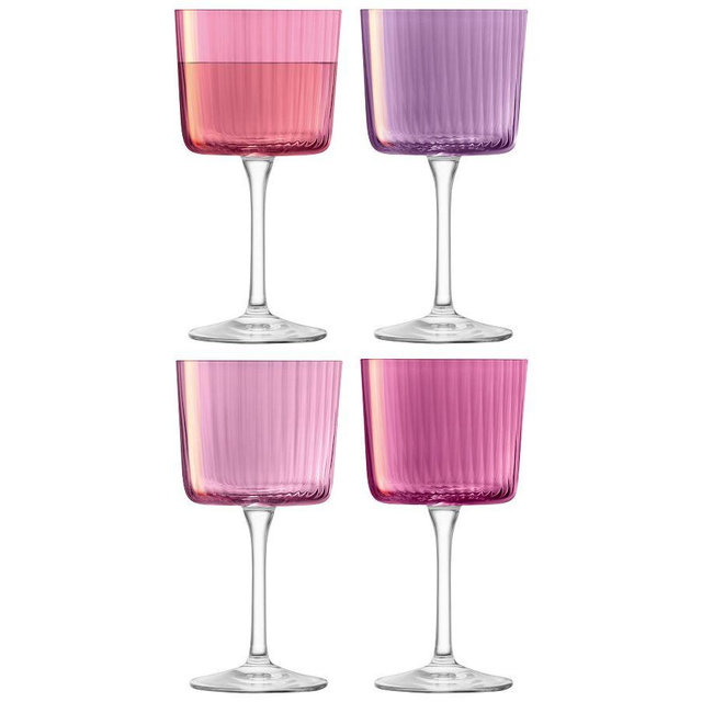 Gems Wine Glasses, Set of 4 - Assorted Garnet