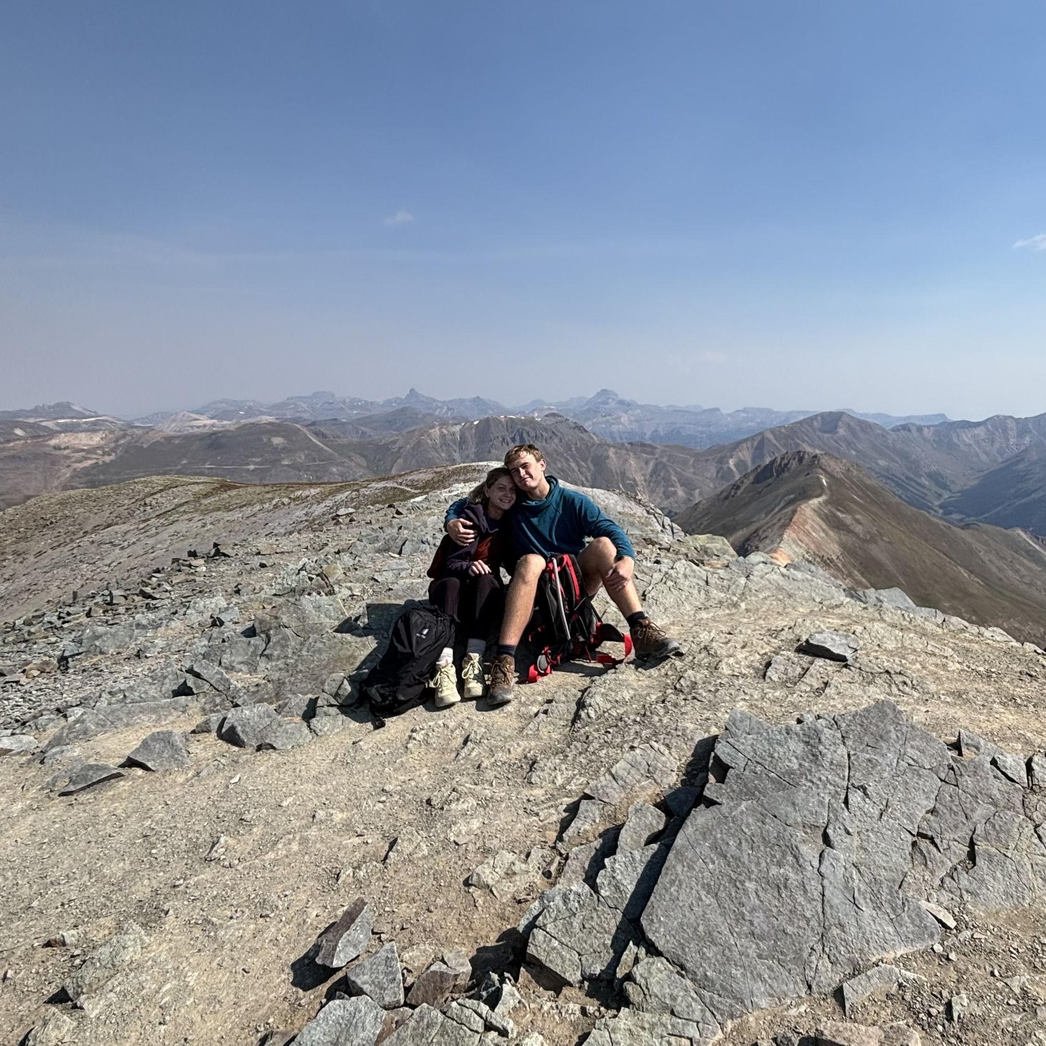 We love to hike together - we especially loved our first 14-er, Handies Peak in CO!