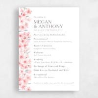 Pink Wedding Program - Shinya