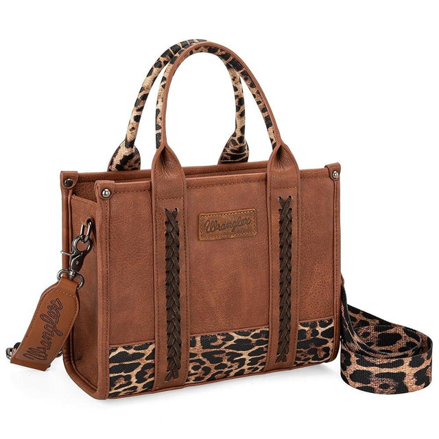 Montana West × Wrangler Tote Bag for Women Western Cow Print Purse Designer Top Handle Handbags
