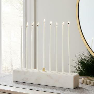 Marble & Brass Menorah