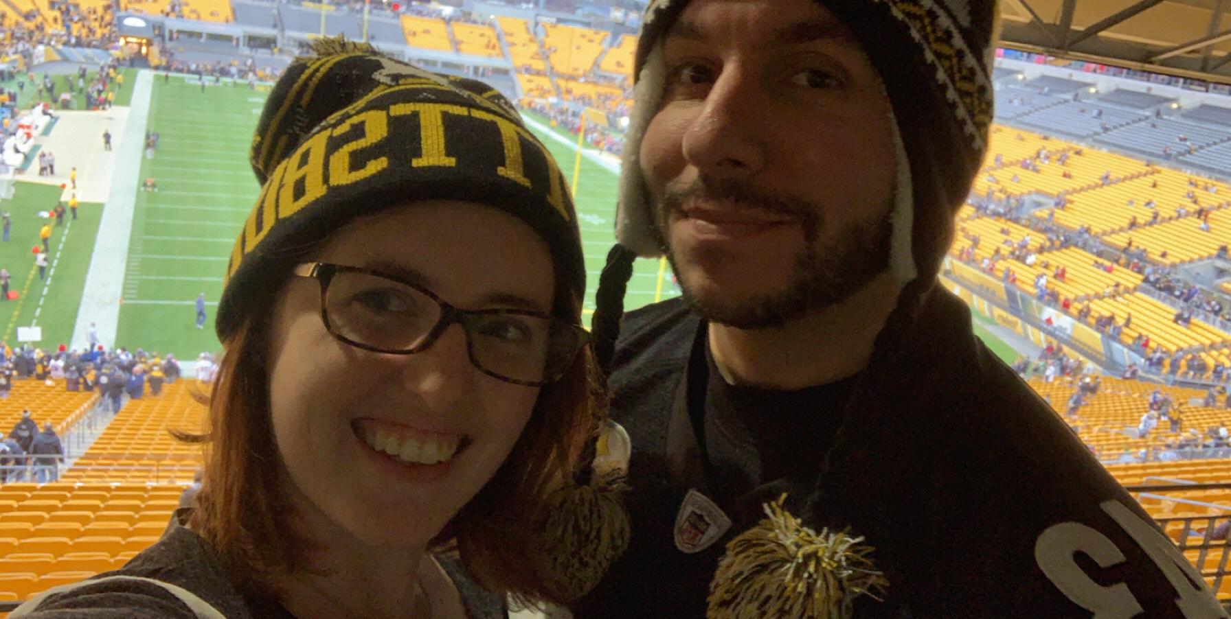 We made the trip to Pittsburgh to see Eric's Steelers play as a 29th Birthday gift