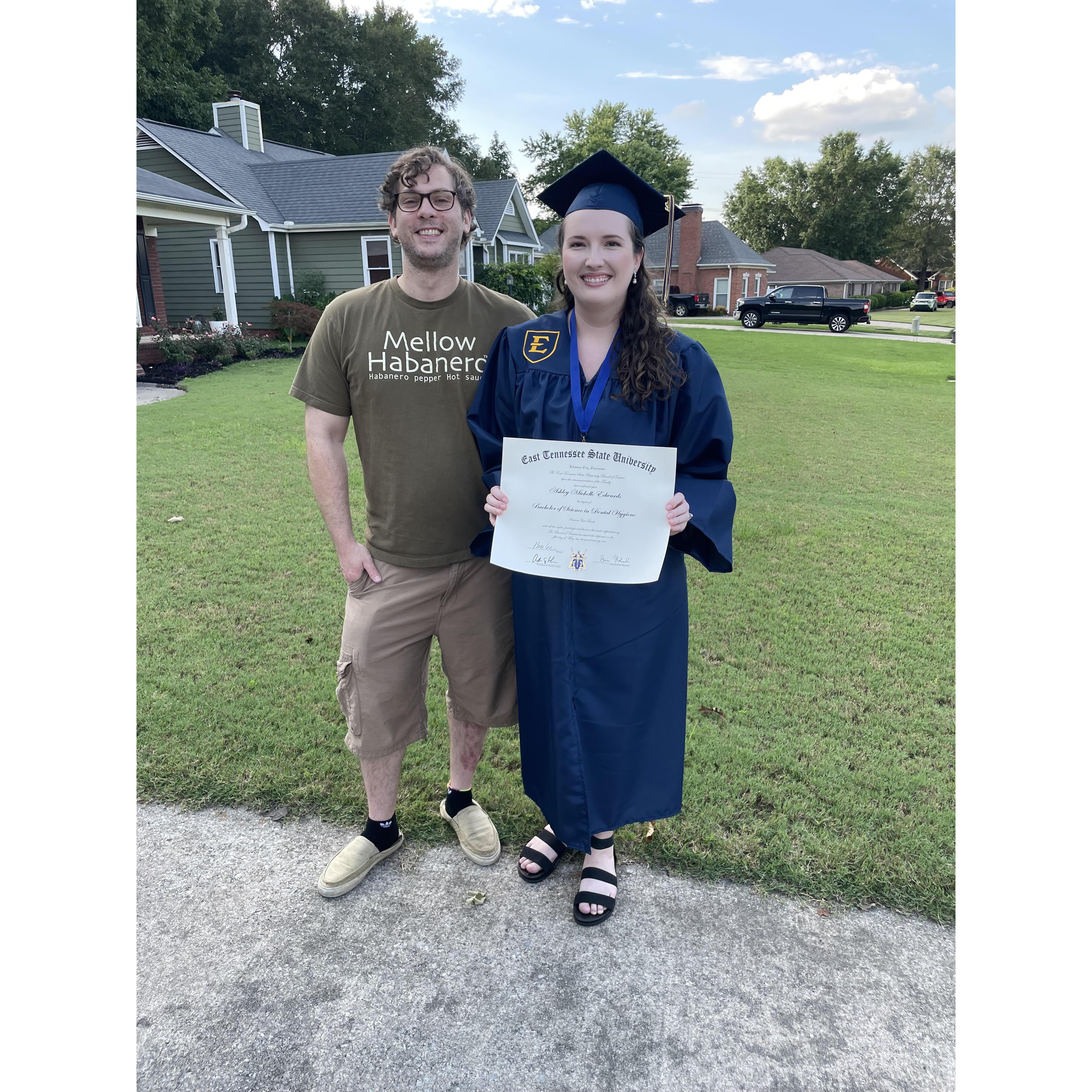Celebrating Ashley's graduation from ETSU! June 2022