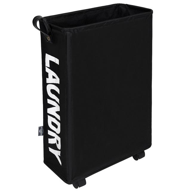 Slim Laundry Basket - Black