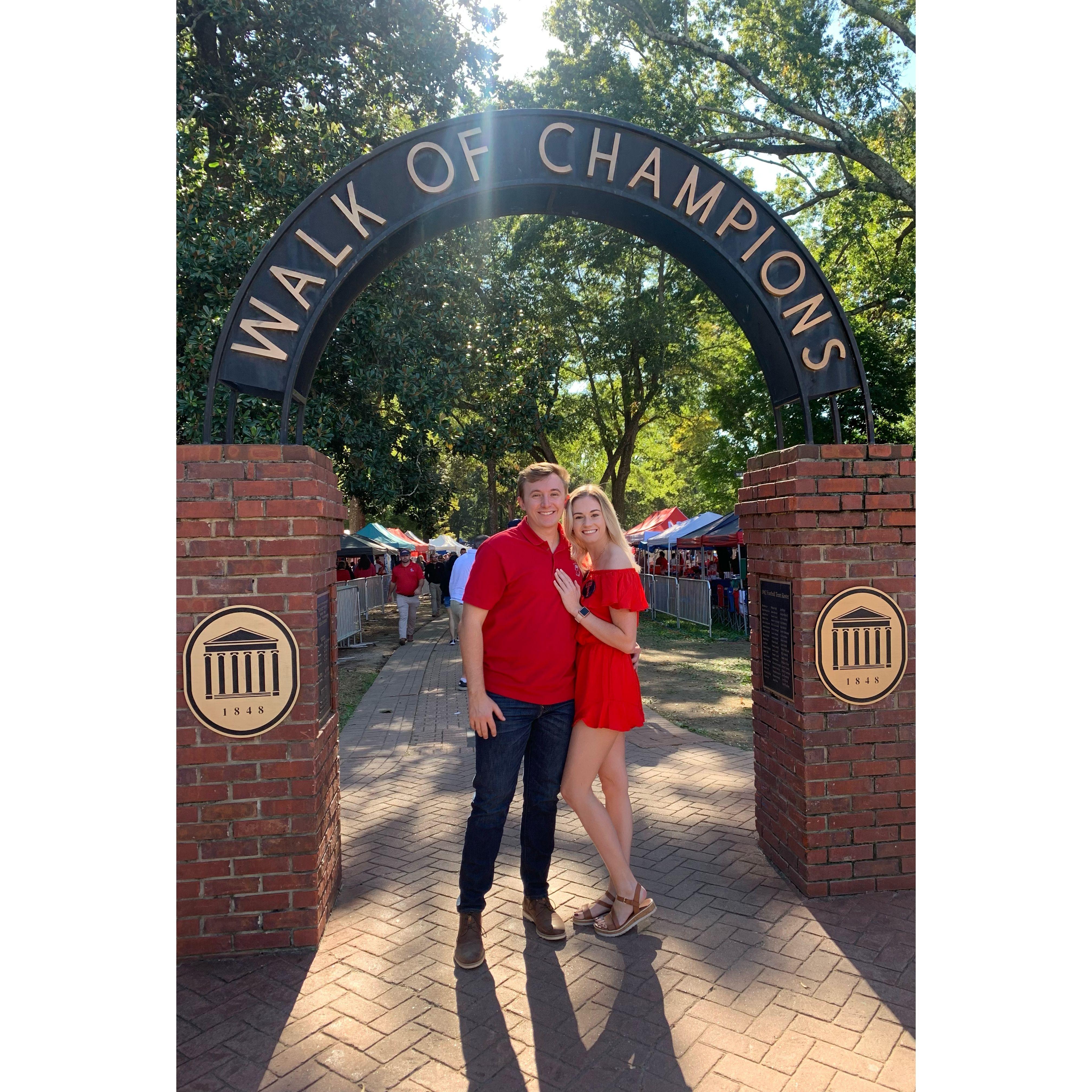 October 2021: A trip back to Oxford to cheer on Ole Miss, too!