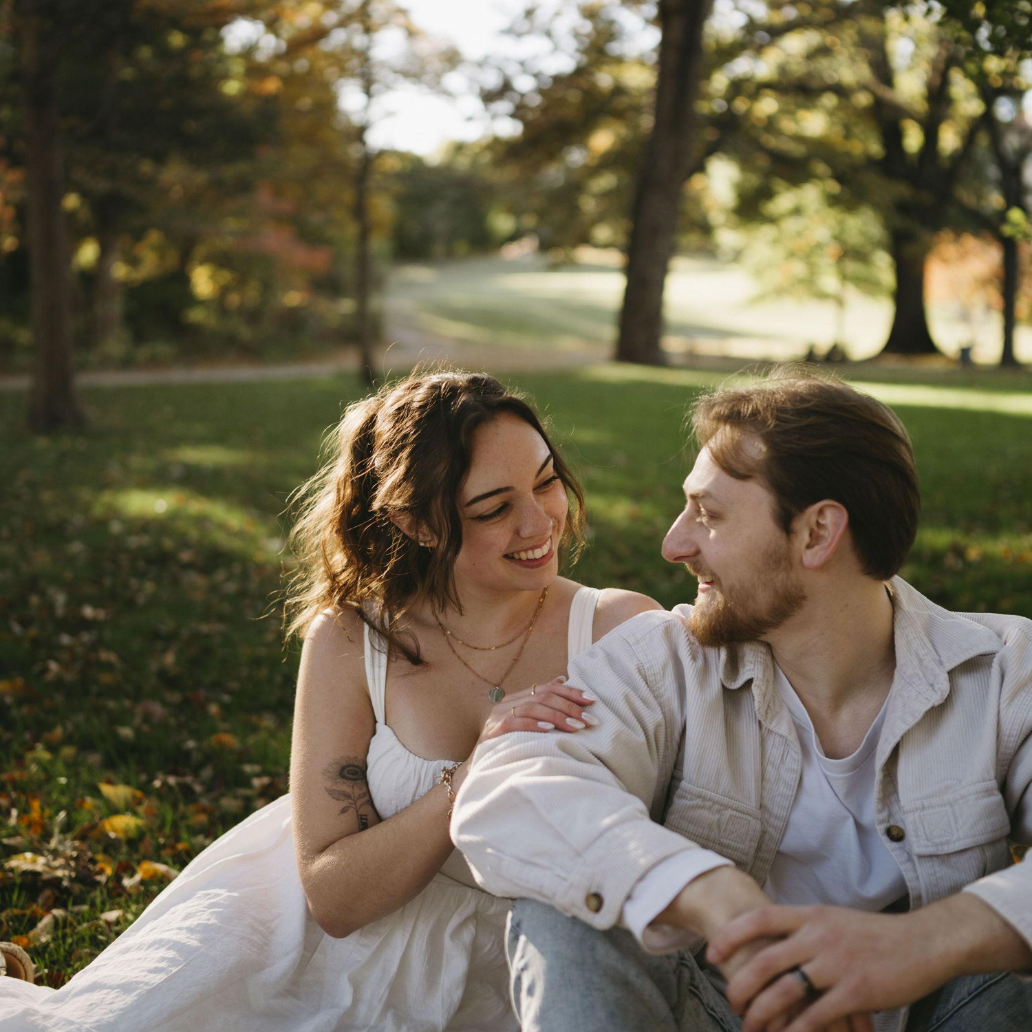 Engagement photos at the Philbrook November 2025