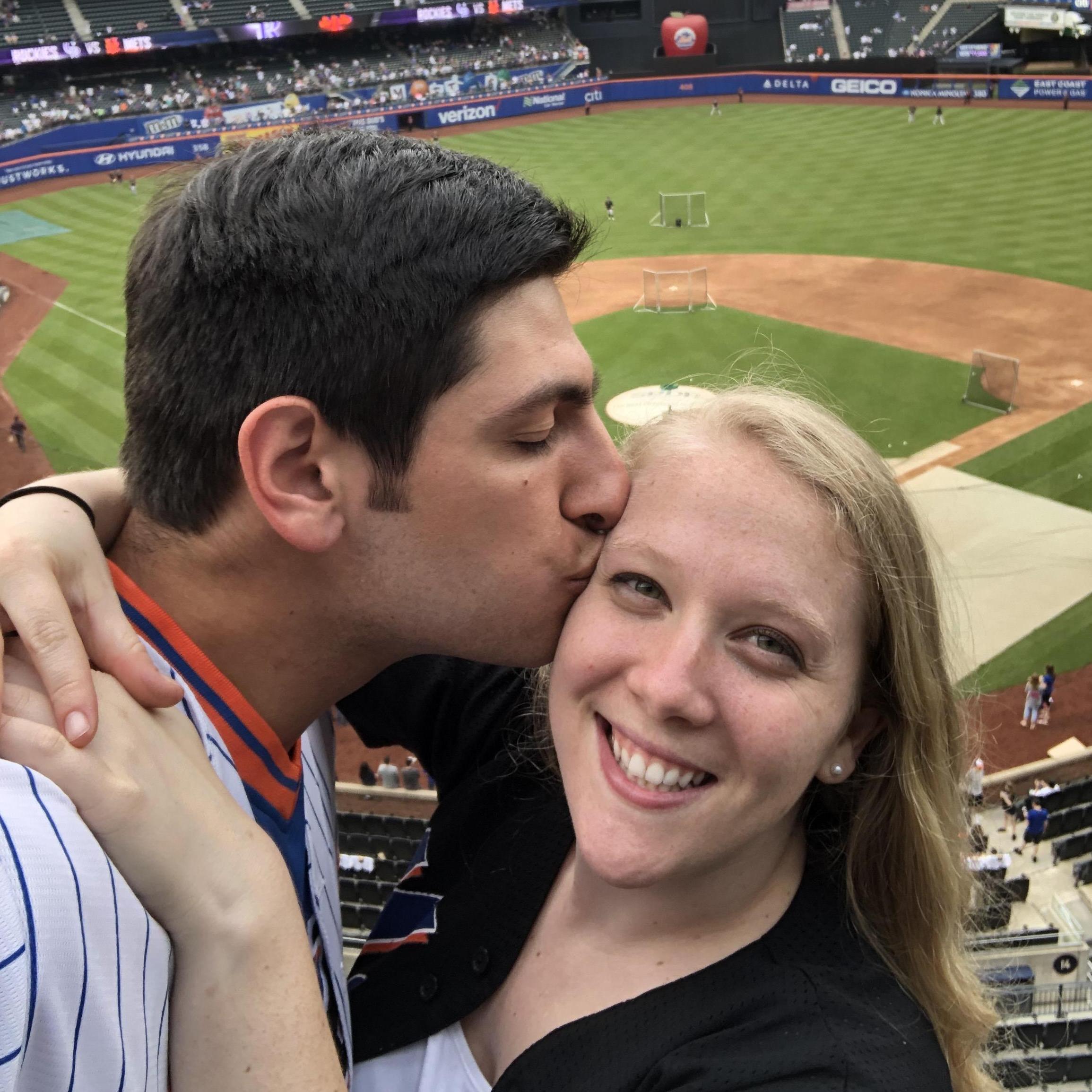 At Citi Field, home of the Mets! Curse this "must be cropped as a square" rule.
