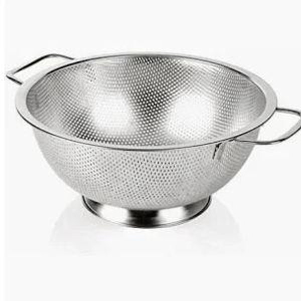 Bellemain Colander for Kitchen – 5 Qt Stainless Steel Strainer with Handle - 18/8 Pasta Strainer Bowl for Pasta, Spaghetti, Vegetables, Fruit, and Pot Draining - Stainless Steel Colander