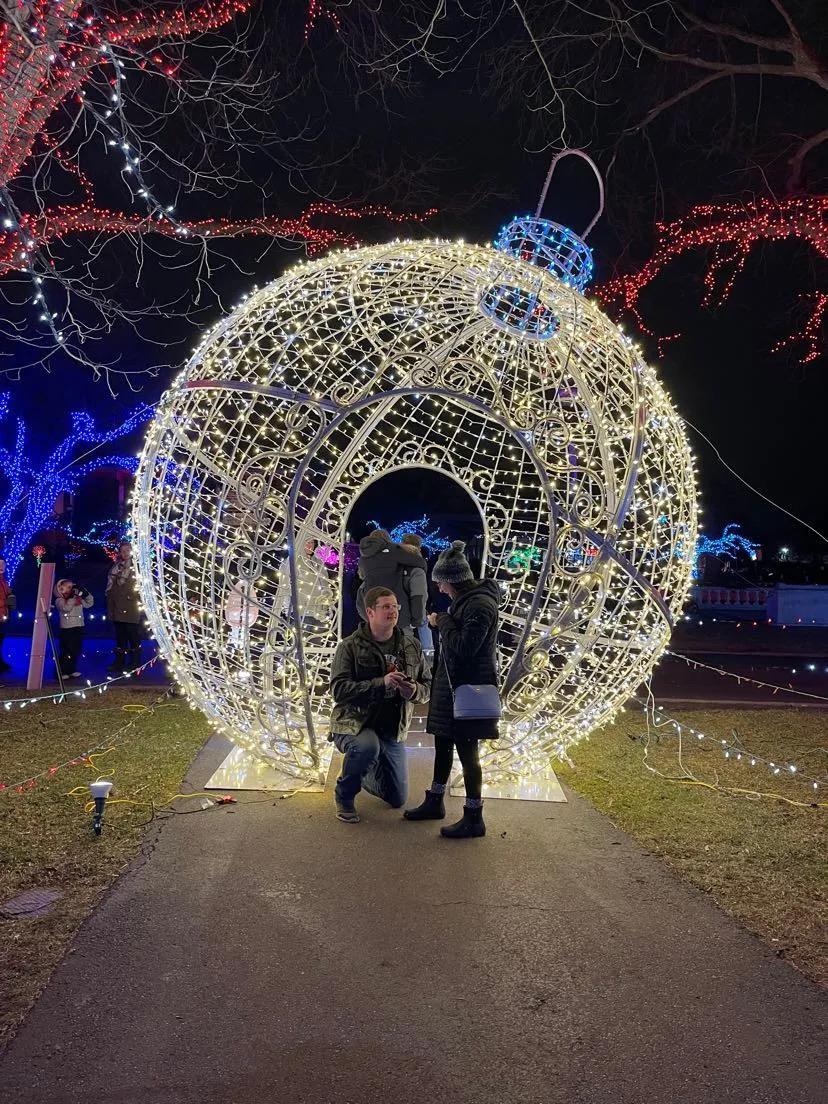 detroit zoo lights 2021: the night we got engaged