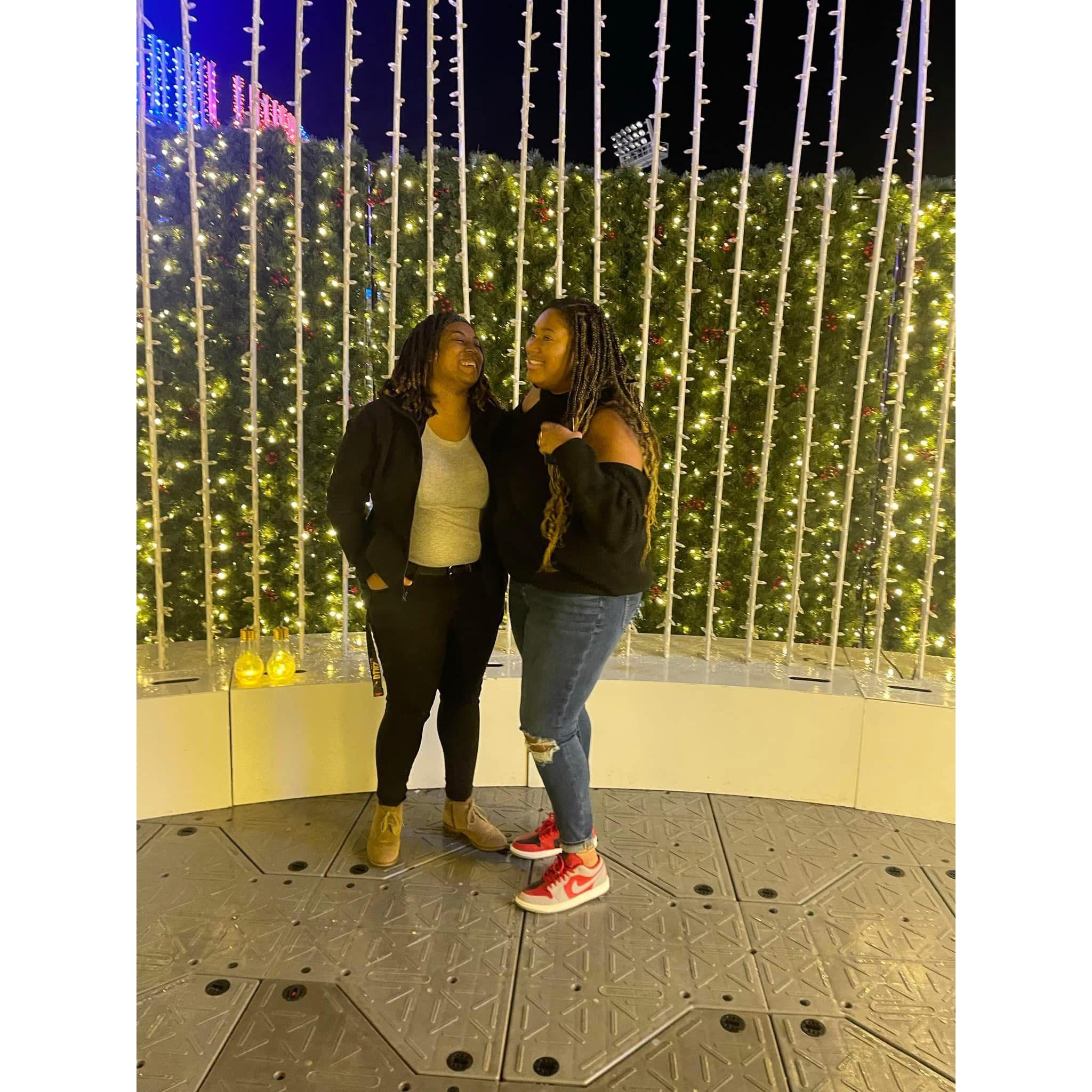 Our first Christmas pop up together