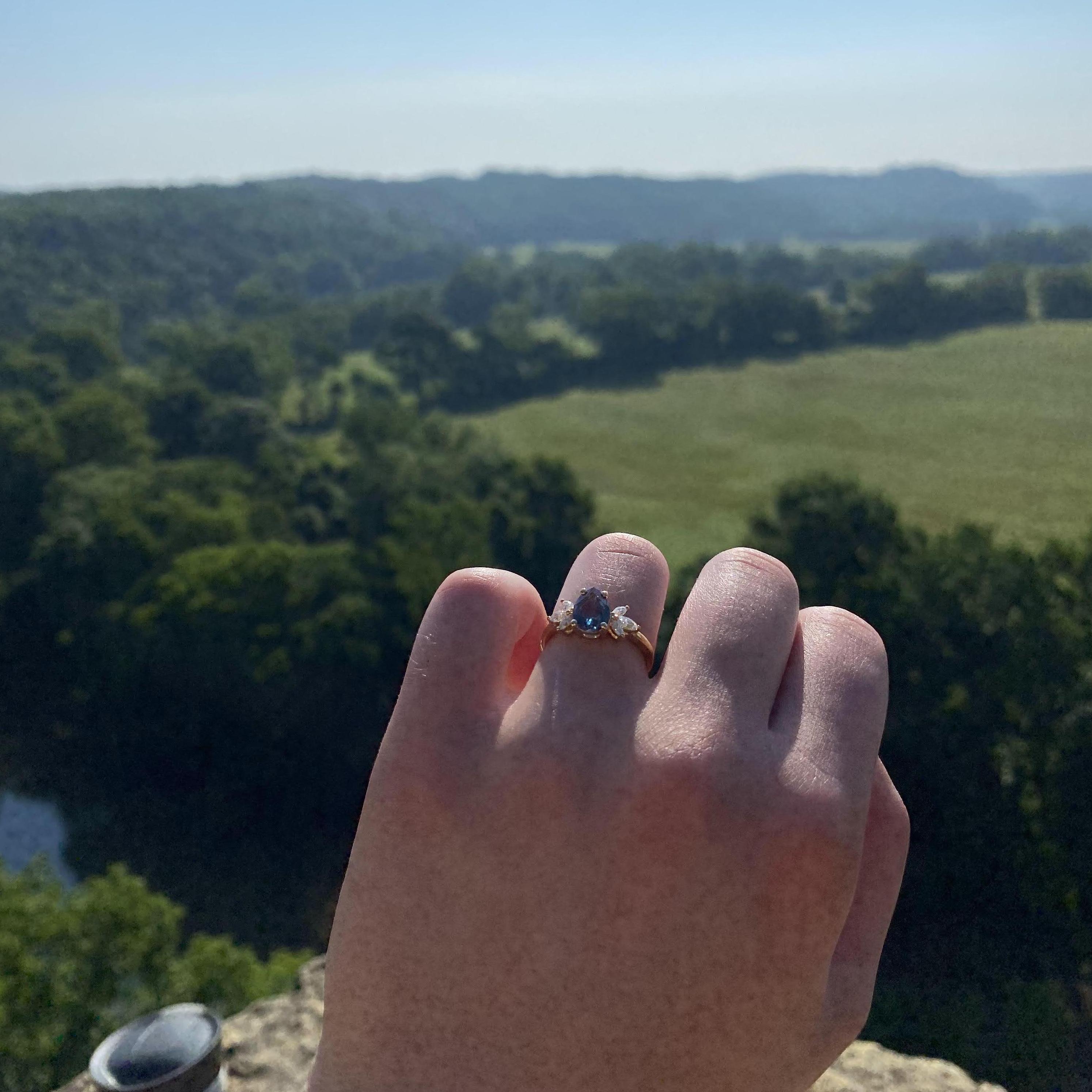 The ring and the view from the proposal spot!