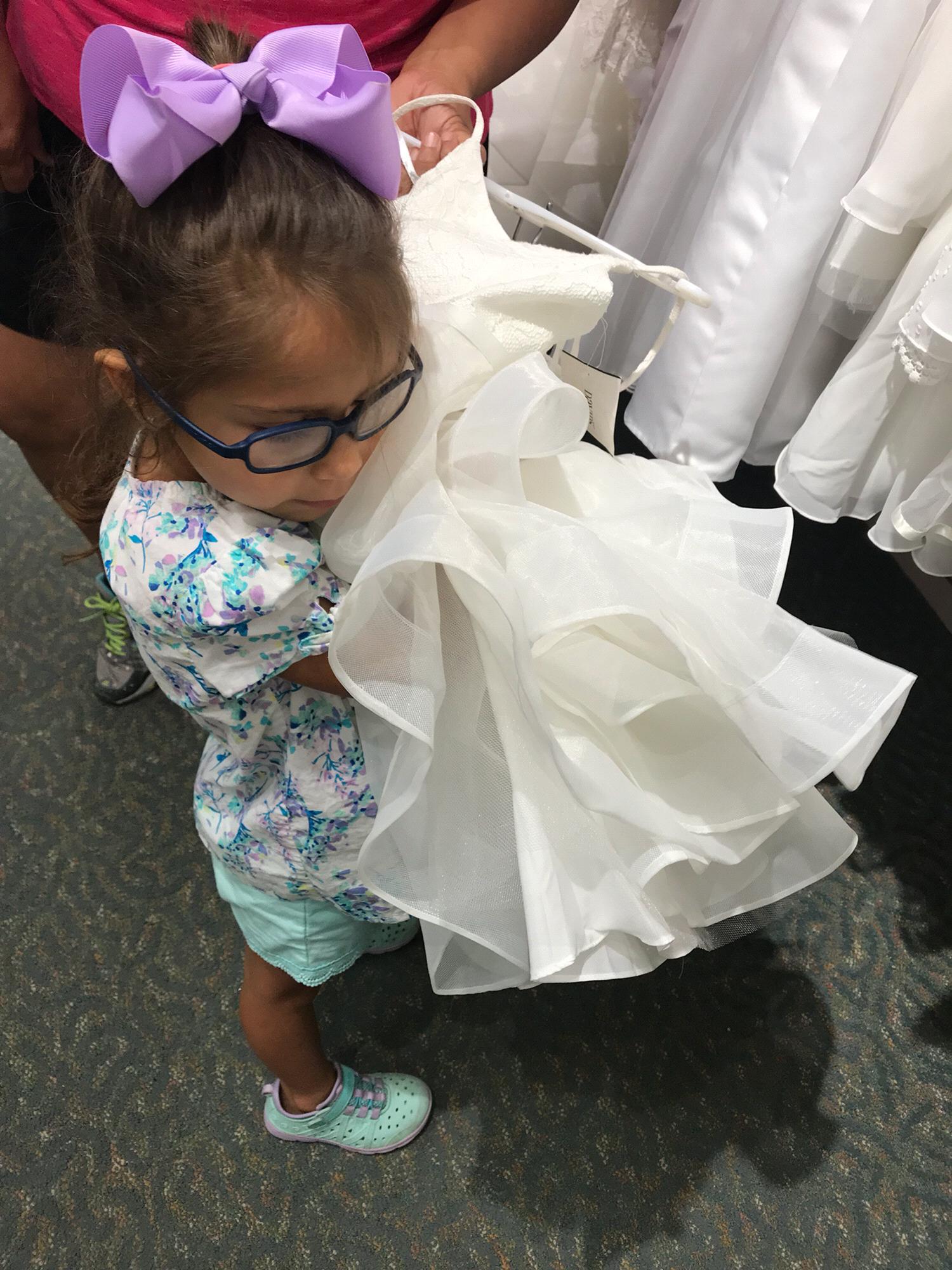 Sophia said yes to the dress!