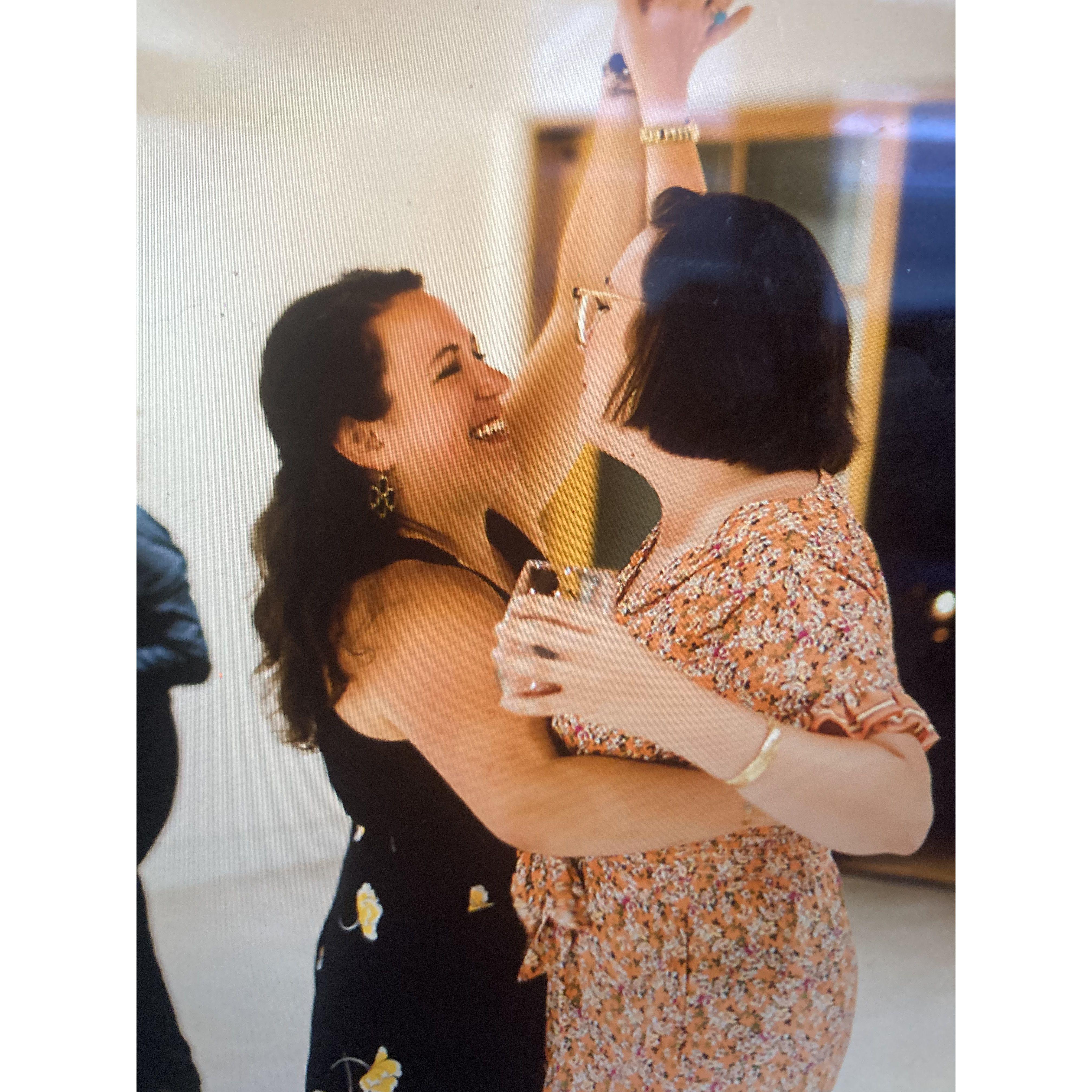 our first wedding together