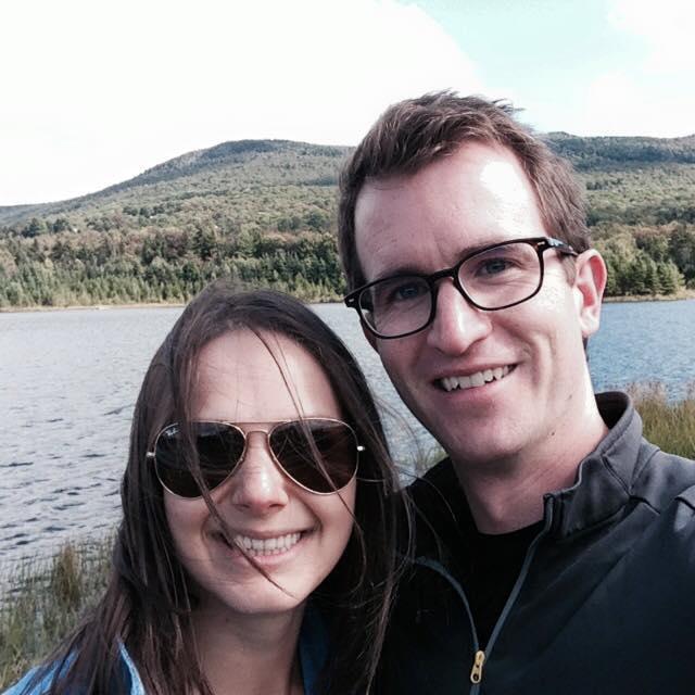 Cecily's first visit to Vermont! This picture is at Blueberry Lake.