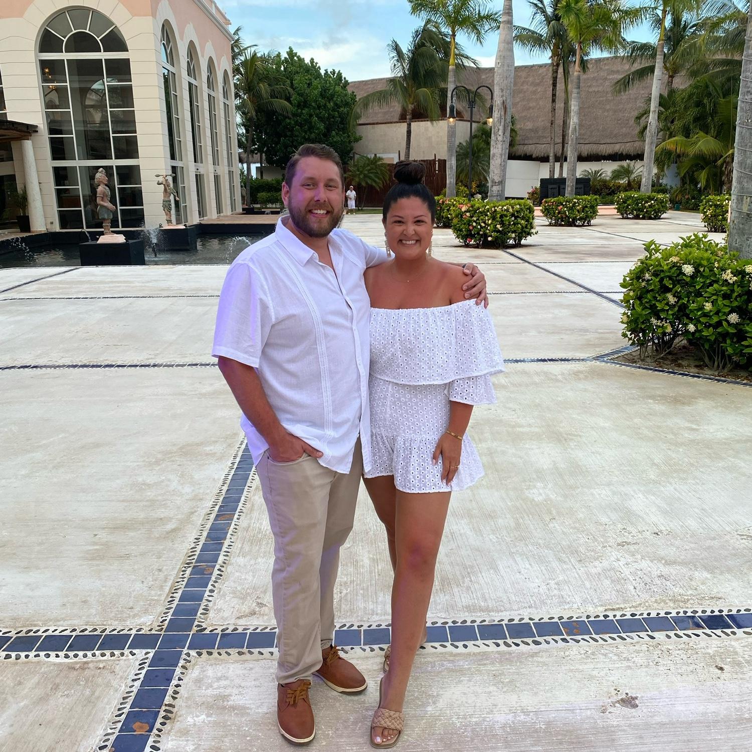 Our "pre-moon" in Mexico. We stayed at Excellence in Cancun, and it was our best trip yet!