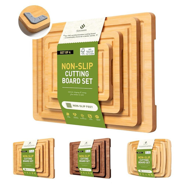 Bamboo Cutting Board Set Non Slip Feet Over Sink Adult Women Her Sister Aunt Wife Hustband Lady Auntie Titi Bestie Soul Happy Christmas Xmas Birthday Gifts Cool Unique Aesthetic 30 40 60 70 Year Old