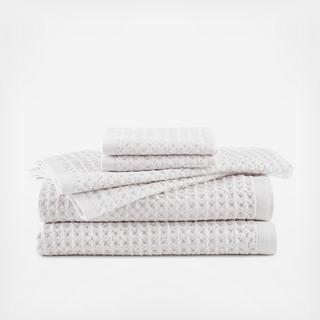 Flax Waffle Weave 6-Piece Towel Set