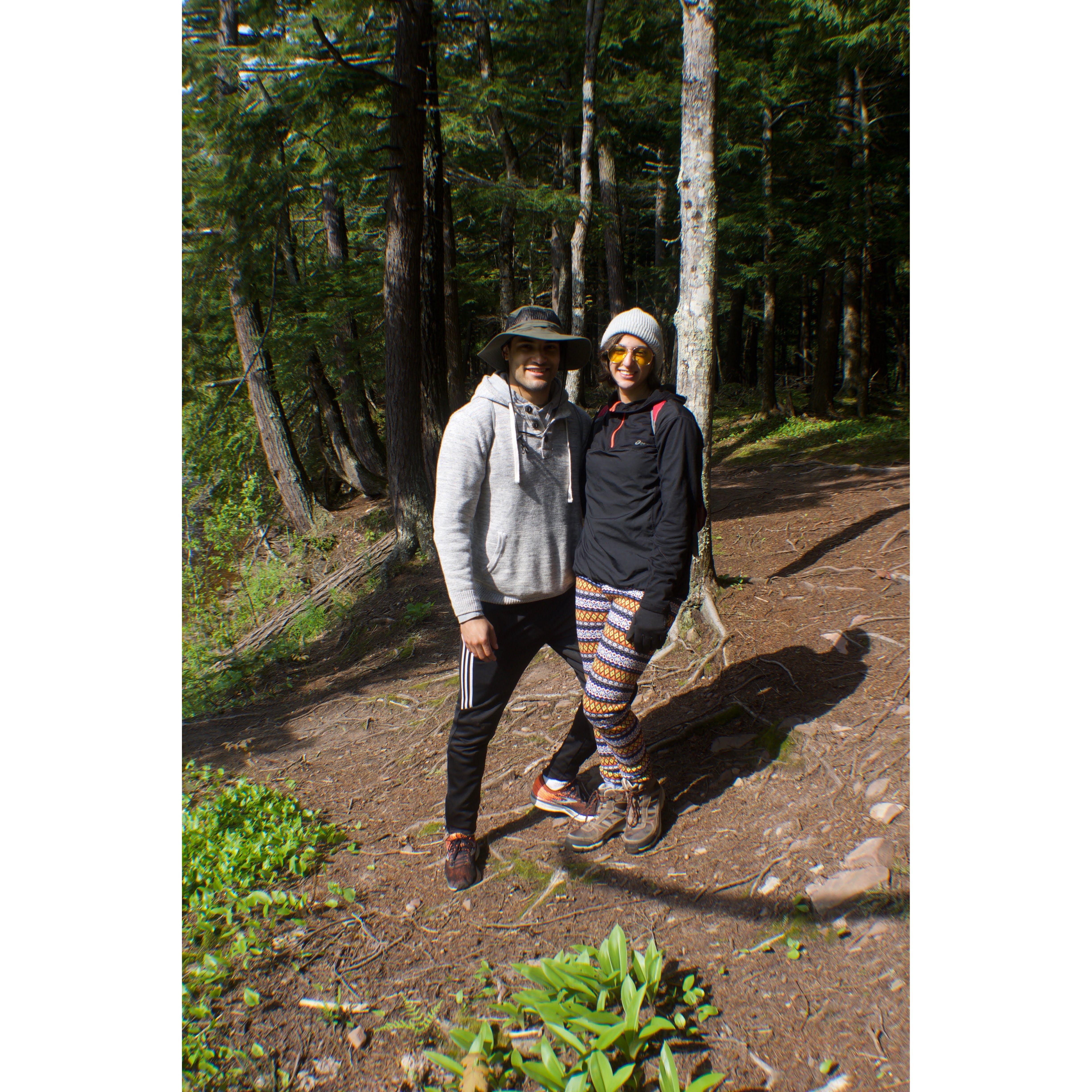 Hiking at Porcupine Mountains in the UP!
