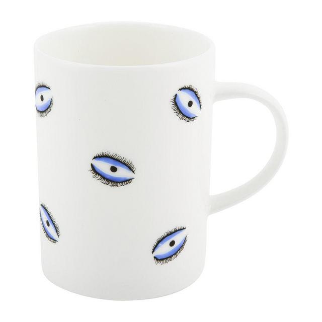 Evil Eye Mug - Fine Bone China - White | Amara