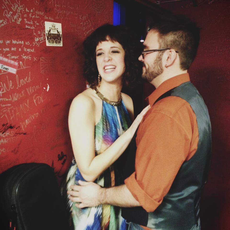 Backstage at my debut CD release show, November 29, 2012. Also the day I was diagnosed with cancer. Sean was so incredibly supportive during this whirlwind of a time.
