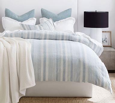 Hawthorn Striped Cotton Duvet Cover & Shams
