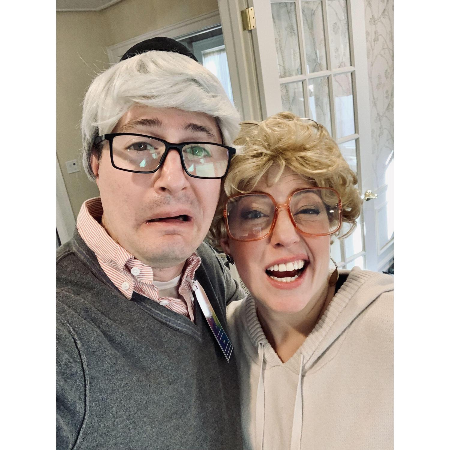 We dressed up a couple old folks for Purim 2024. We knocked it out of the park!
