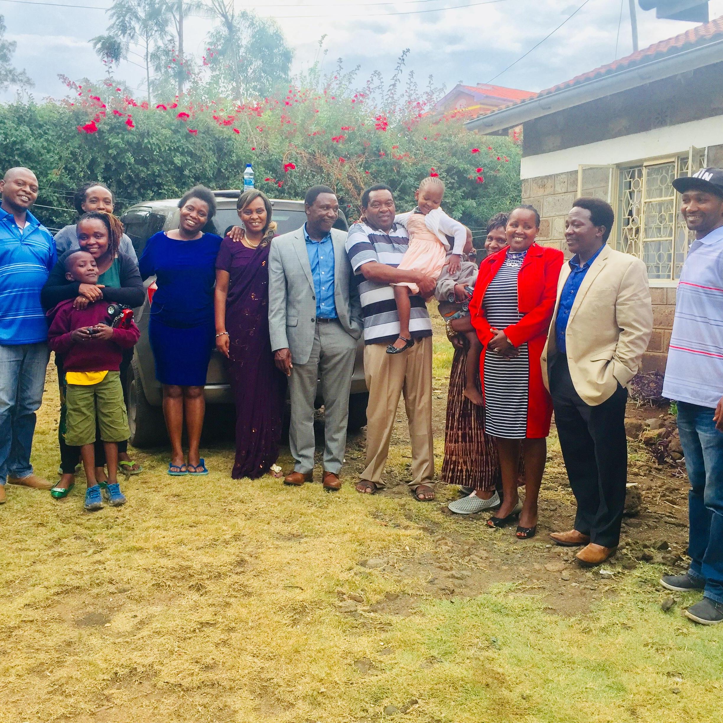 A great day with Susan's family in Nairobi