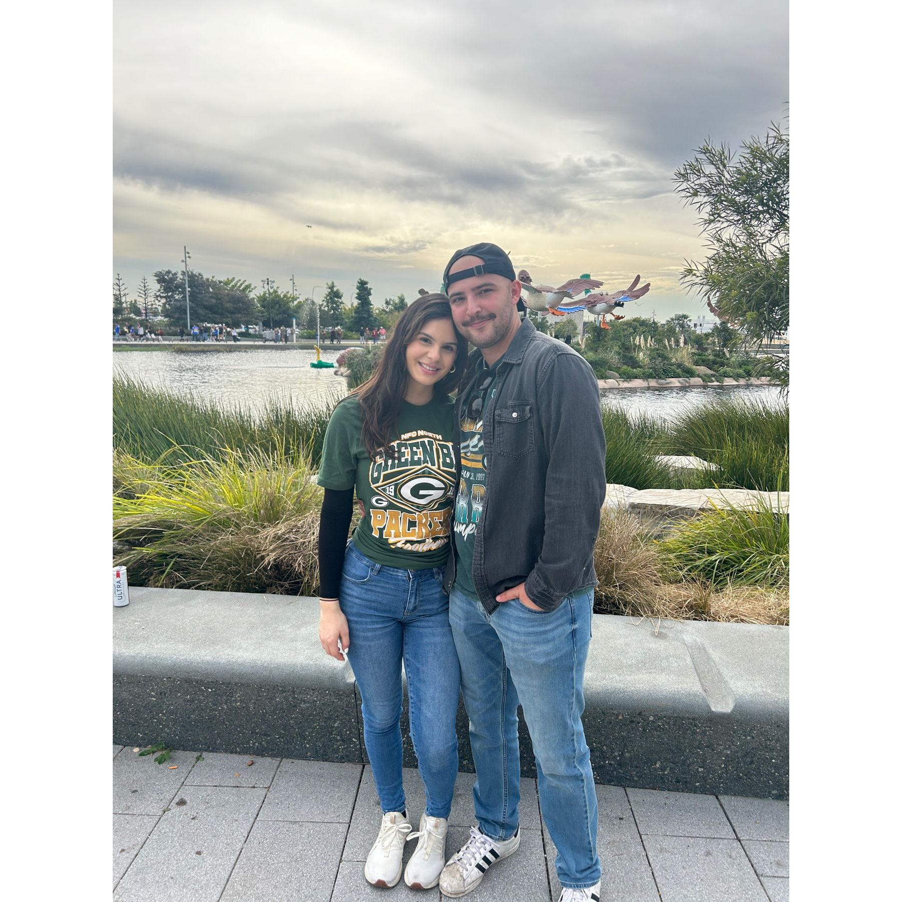 Our first football game together!