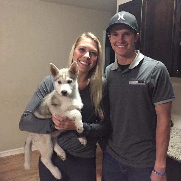 The day we picked up Boomer.