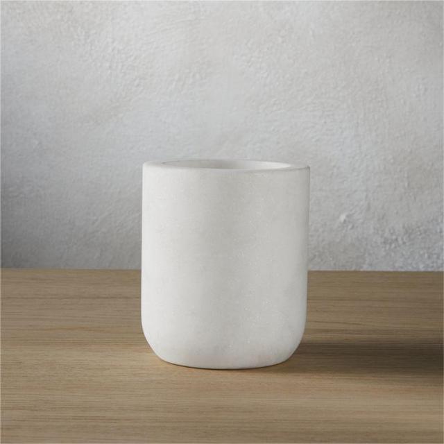 marble toothbrush-razor cup