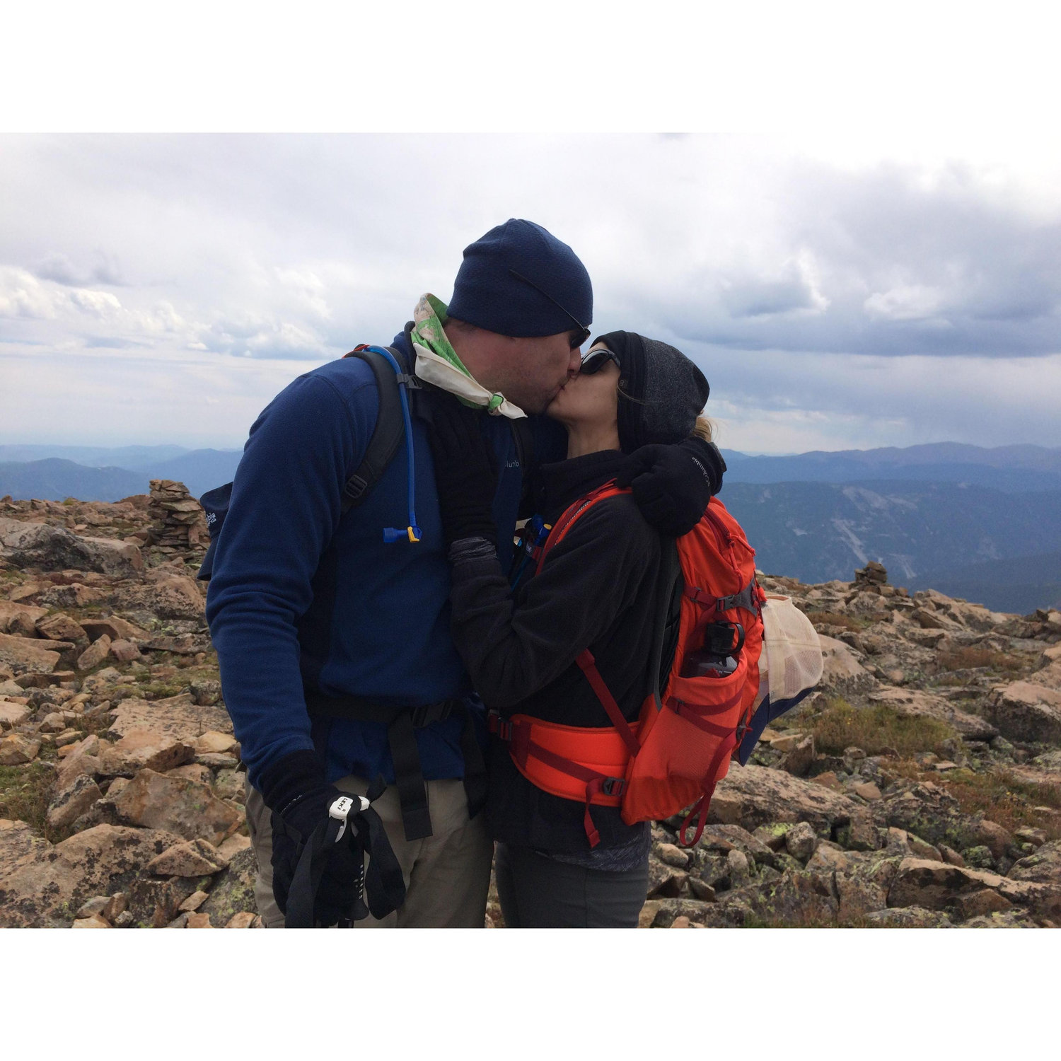 Celebrating making it over 13,000 feet
