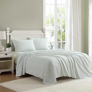 Heirloom Ditzy Cotton Percale 4-Piece Sheet Set
