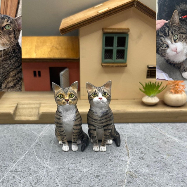 Personalized Polymer Clay Pet Wedding Cake Topper, Custom Animal Cake